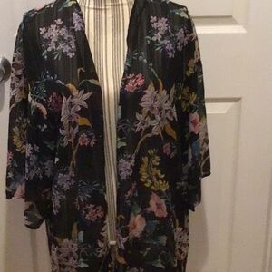 H&M Divided Floral Wrap Cover Up Size Large
